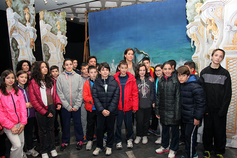 La alcaldesa recibe en el Museo del Quijote a los primeros escolares del Gabinete Pedagógico de los Museos Municipales