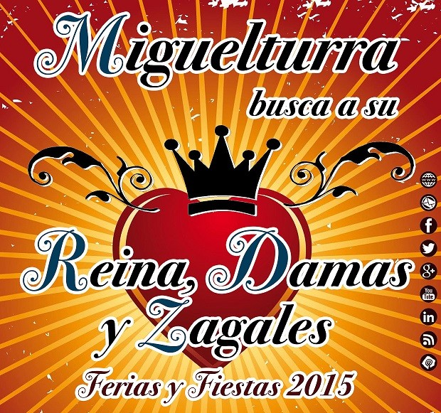 Miguelturra convoca el concurso de selección de la Reina, Damas y Zagales de las Fiestas 2015