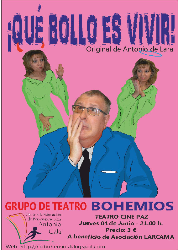 «Qué bollo es vivir», comedia en Miguelturra a cargo del Grupo de Teatro Bohemios