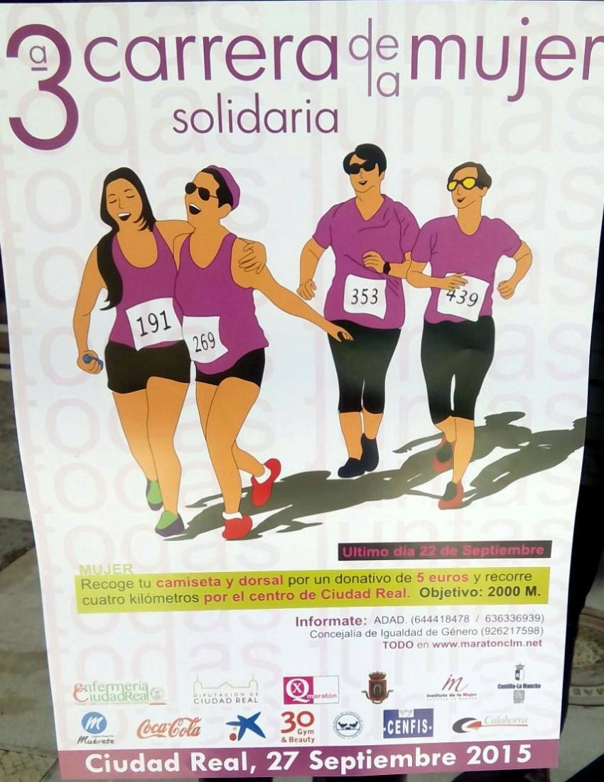 Más de 1.200 mujeres se inscriben en la 3ª Carrera de la Mujer Solidaria de Ciudad Real que se celebra este domingo
