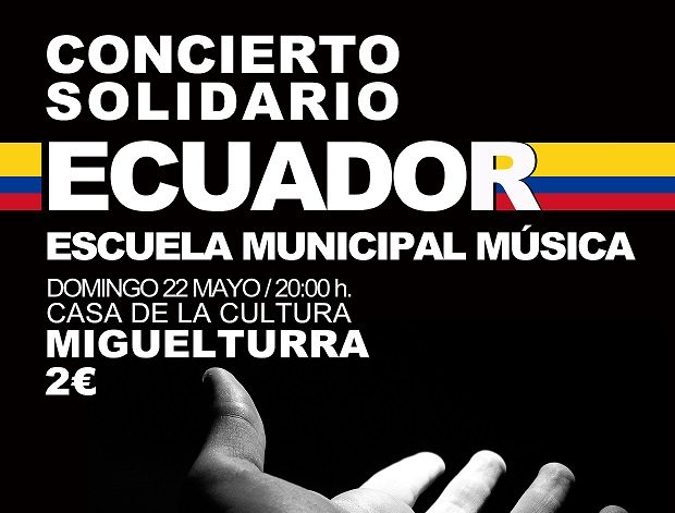 Concierto Solidario a favor de Ecuador de la Escuela Municipal de Música de Miguelturra