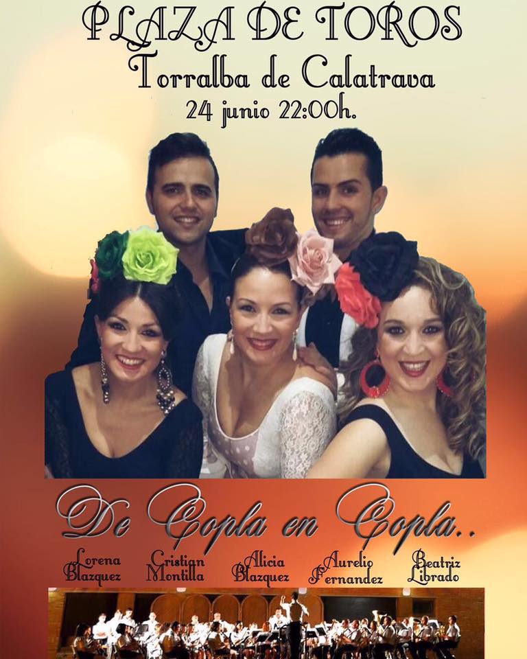 Cartel concierto de copal en copla