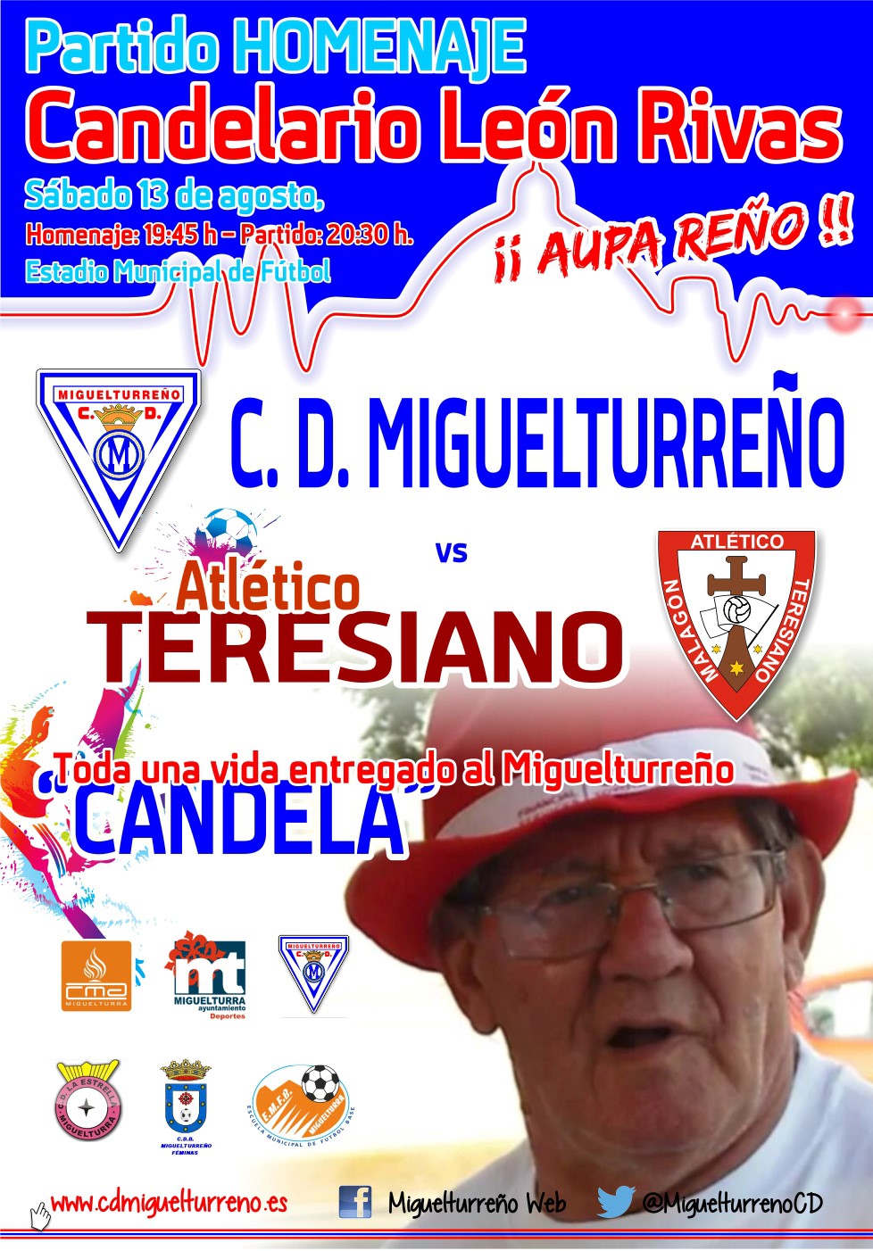 El C.D. Miguelturreño rendirá un homenaje a Candelario León Rivas en los prolegómenos del partido ante el Atlético Teresiano
