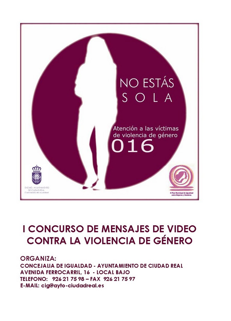 Igualdad pone en marcha el I Concurso de Mensajes de Video contra la Violencia de Género