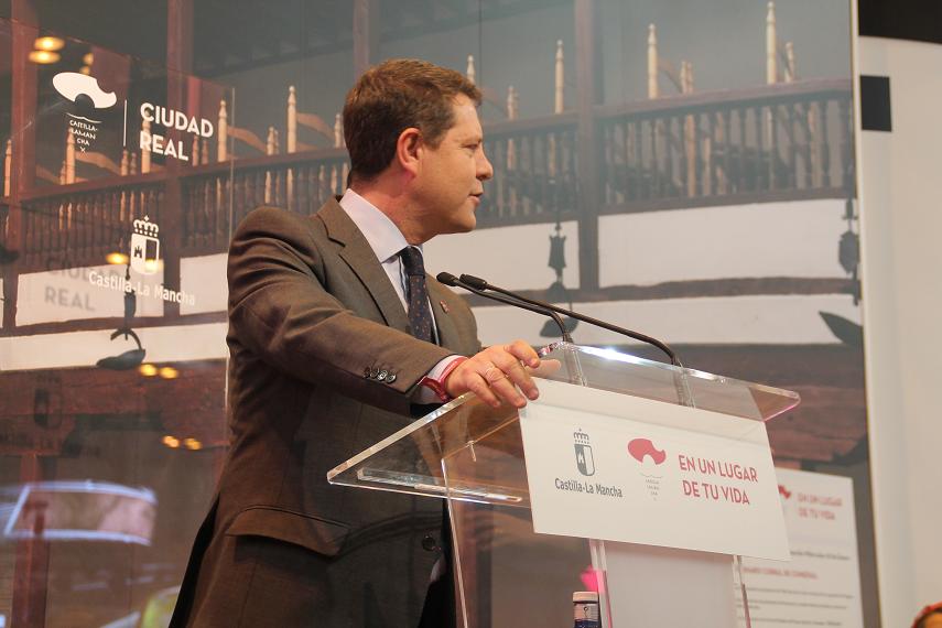 Inauguración oficial del stand de CLM en Fitur 2017 a cargo del presidente Emiliano García-Page.