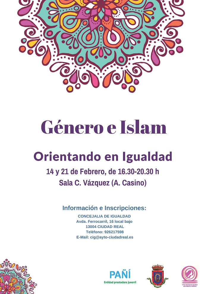 Abierta en Ciudad Real la inscripción para el Taller “Género e Islam: orientando en Igualdad”