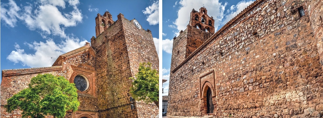 Dos vistas del exterior del templo / Fotografías cedidas por Manolo García Blázquez de su blog Almadén en Imágenes