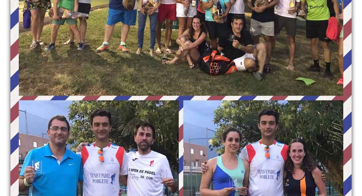 Celebrado el Torneo de Pádel del Jamón en el club de Tenis y Pádel Poblete