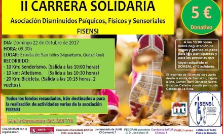 La asociación Fisensi organiza la segunda edición de la «Carrera Solidaria» el domingo 22 de octubre