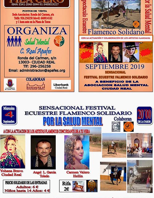 Apafes les espera a todos el próximo 4 de septiembre, en la plaza de toros, en un gran espectáculo ecuestre-flamenco