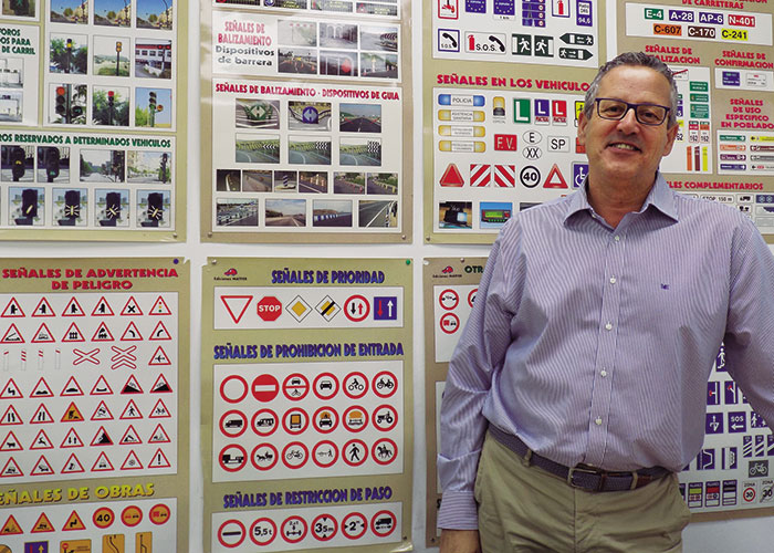 José Joaquín Garzás, presidente de la Asociación Provincial de Autoescuelas