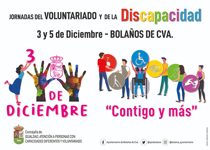 El Ayuntamiento de Bolaños prepara las Jornadas del Voluntariado y de la Discapacidad de 2020