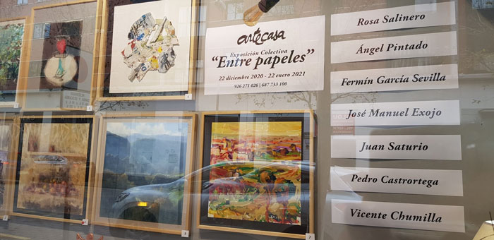 Ya puede visitarse la exposición de pintura “Entre Papeles” en Artecasa