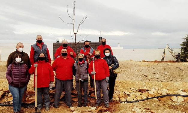 Los trabajadores del programa Recual de Carrión de Calatrava celebran el Día del Árbol con la plantación de varios ejemplares