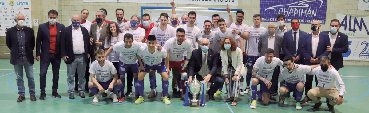 Manzanares Fútbol Sala (Quesos El Hidalgo). Su ascenso a 1ª División es el mejor regalo para celebrar su XX Aniversario