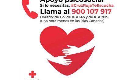 Cruz Roja llama a la población a cuidar su salud mental y la de su entorno