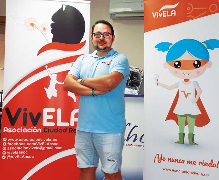 Gonzalo Barrera García-Velasco, presidente de la Asociación VivELA para enfermos y familiares de la Ela