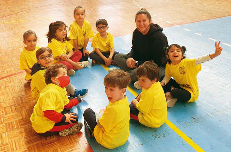 Los más pequeños disfrutaron  del balonmano en Semana Santa