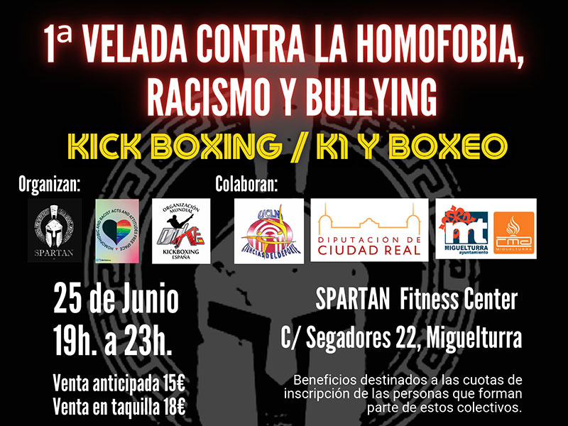 Velada Kick Boxing/Ki y Boxeo contra la homofobia, racismo y bullying
