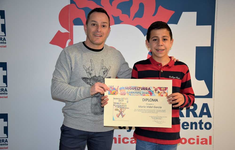 Mario Vidal se alza con el premio del I Concurso de Cartel del Carnaval Infantil de Miguelturra
