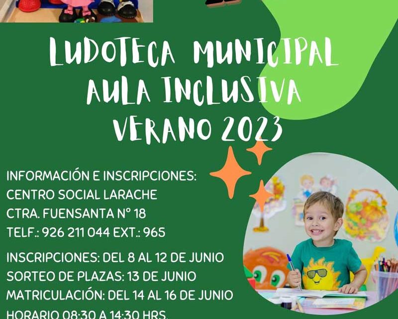 La ludoteca municipal y aula inclusiva verano 2023 de Ciudad Real comenzará el 21 de junio