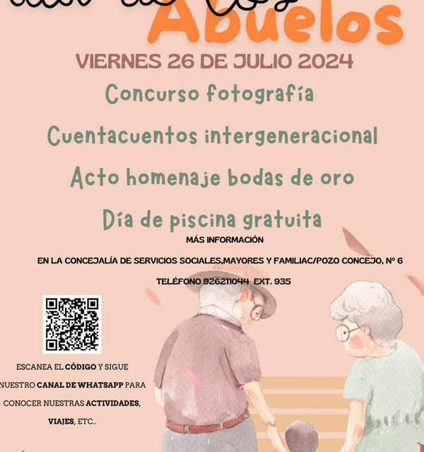 Se abre plazo para las actividades del Día de los Abuelos
