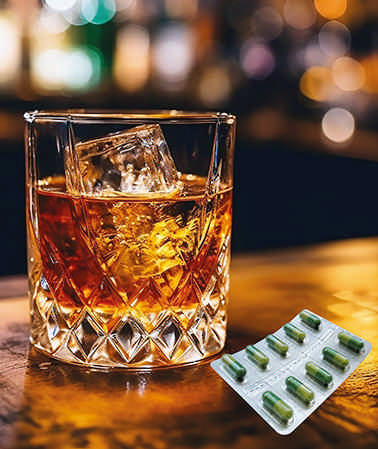 Evita el consumo de alcohol con los medicamentos