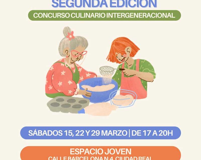 Consejoven y las concejalías de Familia y Mayores y de Juventud convocan la segunda edición de “Consechef”