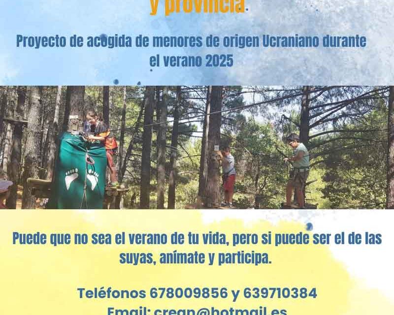 CREAN busca familias con urgencia en Ciudad Real para la acogida de menores procedentes de Ucrania este verano
