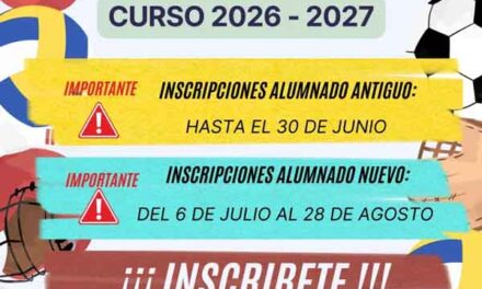 Miguelturra abre el plazo de inscripción para las Escuelas Deportivas 2026-2027 con más de una decena de disciplinas