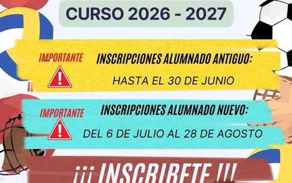 Miguelturra abre el plazo de inscripción para las Escuelas Deportivas 2026-2027 con más de una decena de disciplinas