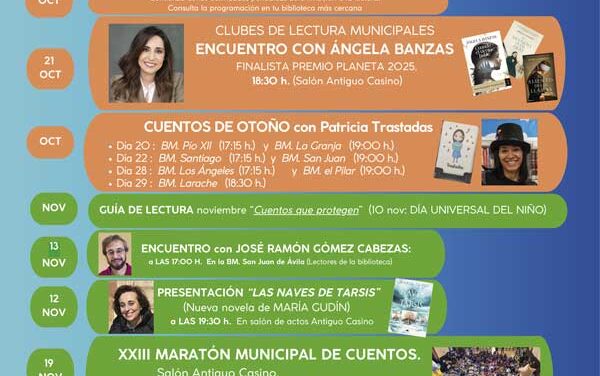 El área de Bibliotecas Municipales programa una intensa agenda de actividades para seguir fomentando la lectura